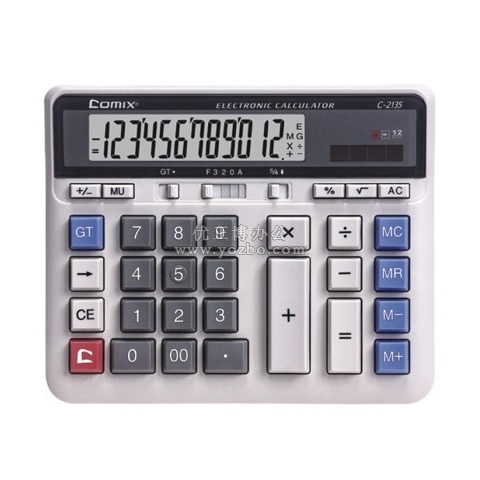 齊心(comix) 電腦按鍵桌面型計算器 大臺機C-2135