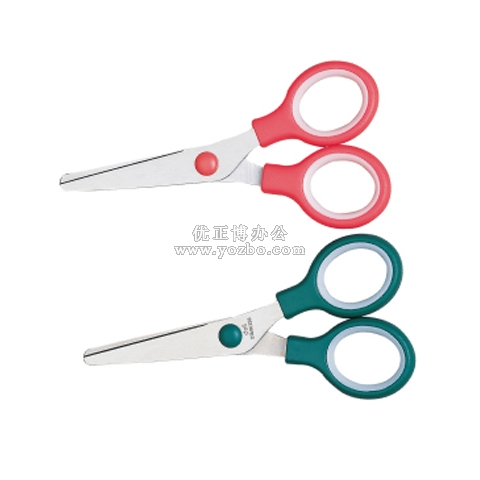 得力6007 圓頭剪刀（安全手工剪） 規格132mm