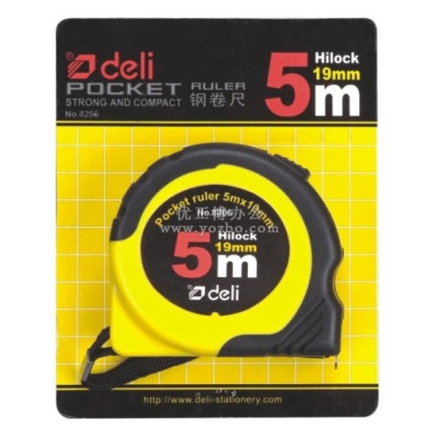 得力8206 鋼卷尺 5mx19mm