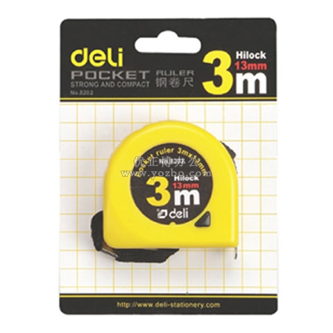 得力8205 鋼卷尺 3mx16mm