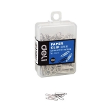 得力0025 銀色回形針 100枚/盒