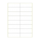 A4進(jìn)口不干膠 電腦打印標(biāo)簽 啞面37*105mm 16小張/頁(yè)