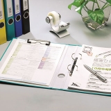 齊心 NO.336 2孔D型夾+板夾 A4 1.5寸文件夾