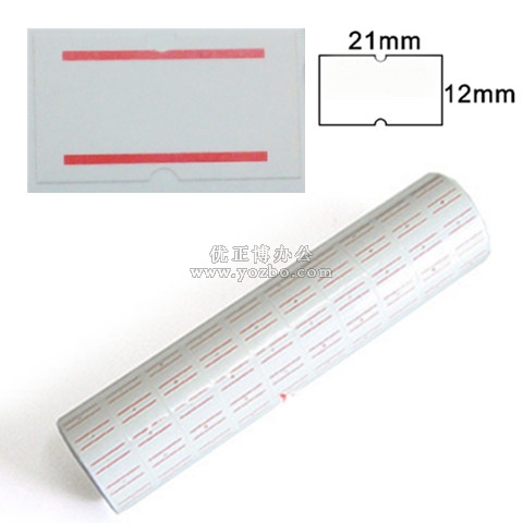 單排 500格白色打價紙 標價紙 打碼紙 MX5500專用