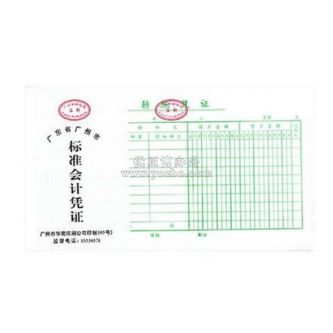 華苑標(biāo)準(zhǔn)會(huì)計(jì)憑證 轉(zhuǎn)賬憑證(50頁(yè),T6)