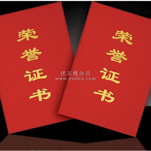 榮譽(yù)證書 99直式 絨面壓金