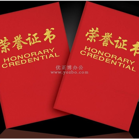 榮譽(yù)證書 99 絨面壓金