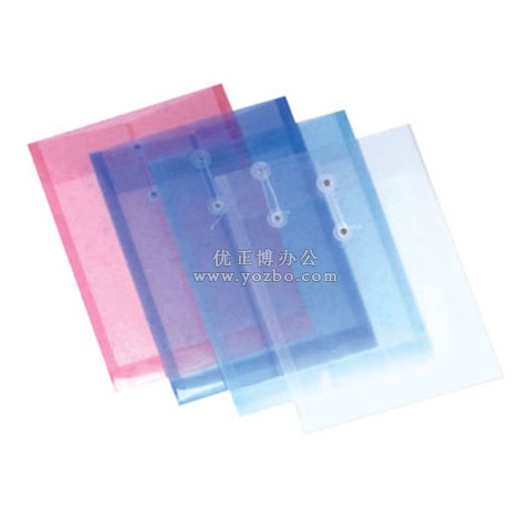 和興盛 豎式透明捆繩文件袋F116 A4