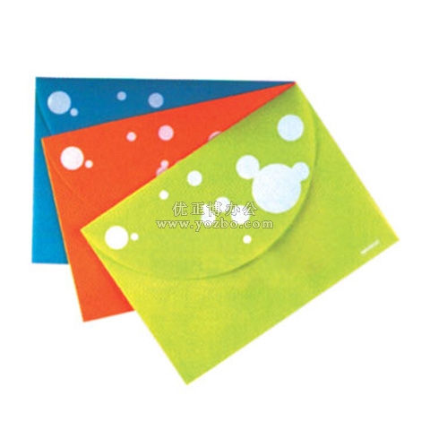 和興盛 多彩圓蓋鈕扣文件袋X218 A4