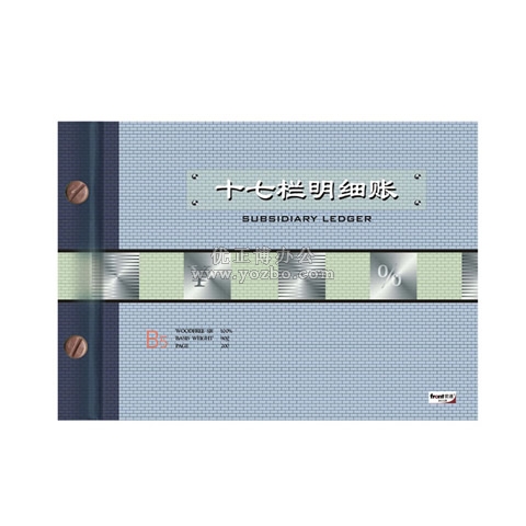 前通 十七欄明細(xì)帳 16K 100頁