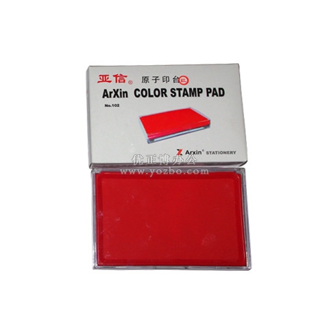 亞信 透明豪華單色印臺 W-102