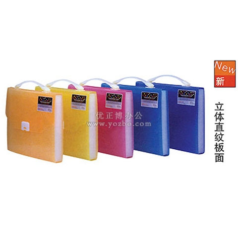 和興盛 直紋手提十二層風琴包F8818 A4