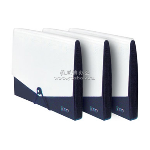 和興盛 十二層銀系雙色松緊帶風琴包F4302Y A4