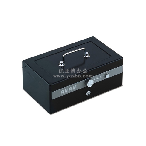 益而高 特大型金屬手提金庫 現(xiàn)金密碼箱 8868