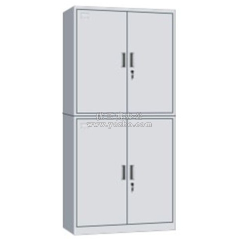 鋼制辦公資料柜 LB-W-020分體雙節柜 帶鎖鐵皮柜