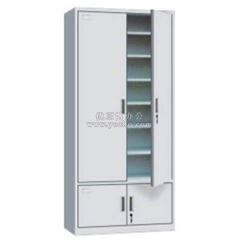 鋼制辦公柜 LB-W-027下檔憑證柜 帶鎖鐵皮文件柜