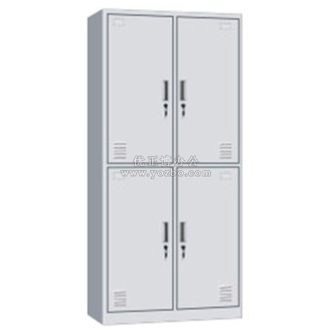 鋼制更衣柜 LB-W-035四門更衣柜 帶鎖鐵皮工衣柜