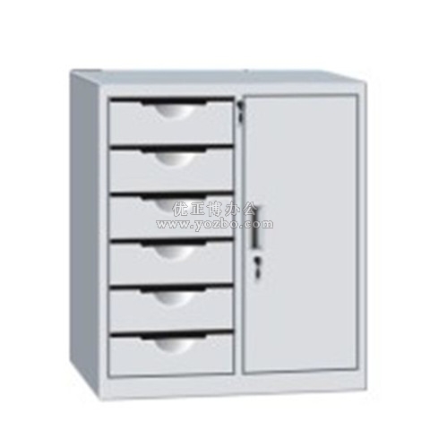 鋼制文件資料柜 LB-W-049單門六斗資料柜