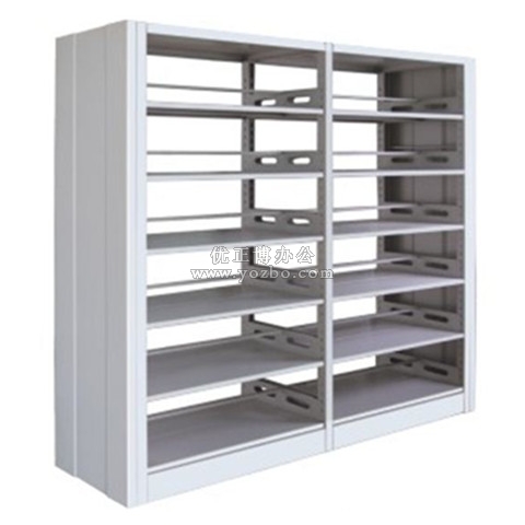 鋼制書架 LB-S-008雙柱雙面書架（二組）