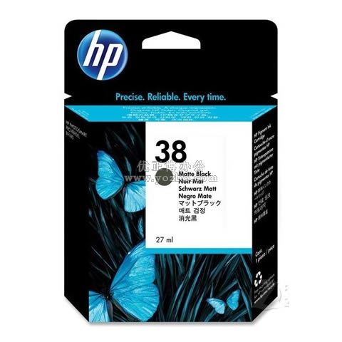 惠普 38號C9412A 亞光黑墨水盒