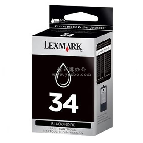 利盟 34高容黑色墨盒(18C0034A)