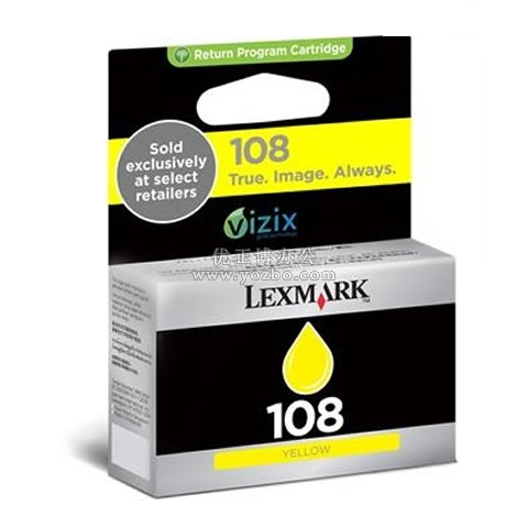 利盟 108黃色墨盒 (14N0342A)
