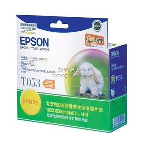 愛普生 T053 兩支裝彩色墨盒 C13T053082BC