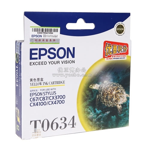 愛普生 T0634 黃色墨盒 C13T063480BD