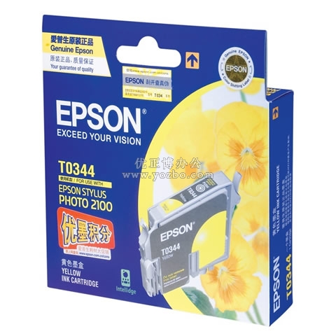 愛普生 T0344黃色墨盒 C13T034480BD