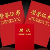 獎狀 99 絨面壓金