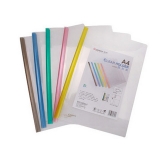 齊心 A856 五色透明抽桿夾 A4