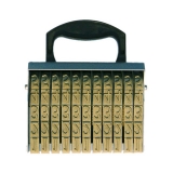 亞信 箱包專用11位轉輪號碼印 W-231