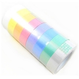 金嘜 12mm粉彩絲綢膠粘帶 彩色膠帶 8卷裝