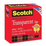 3M 思高 600P 3/4 專業透明膠帶 19mm*33m