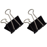 齊心B3606黑色長尾票夾 41mm 12個/紙盒