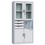 鋼制辦公文件柜 LB-W-011偏三斗內保險器械柜 帶鎖鐵皮柜