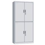 鋼制辦公資料柜 LB-W-019通體雙節柜 帶鎖鐵皮柜