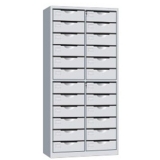 鋼制文件柜 LB-W-032二十四斗柜 帶鎖鐵皮目錄卡片柜