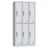 鋼制更衣柜 LB-W-037六門更衣柜 帶鎖鐵皮工衣柜