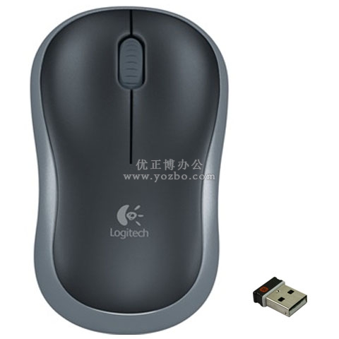 羅技(Logitech)M185 無線鼠標 黑色灰邊