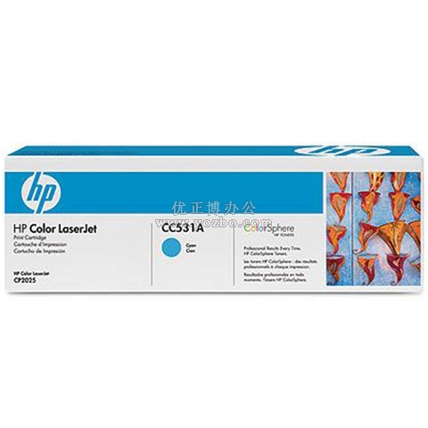 惠普（HP）Color LaserJet CC531A 青色硒鼓 原裝正品