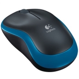 羅技（Logitech）M185 無線鼠標 黑色藍邊