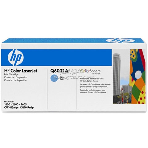 惠普（HP）LaserJet Q6001A 青色硒鼓 原裝正品耗材