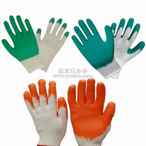 涂膠棉手套