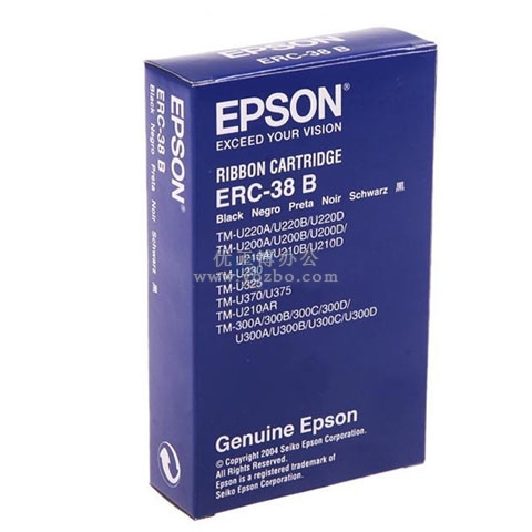 愛普生(Epson) ERC-38B色帶 黑色 原裝正品耗材