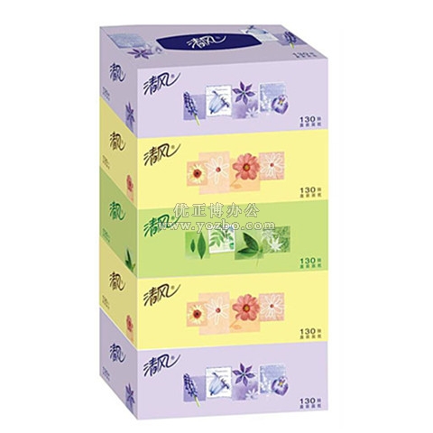 清風盒裝抽紙130抽*5盒