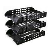 得力三層文件盤 文件架9217