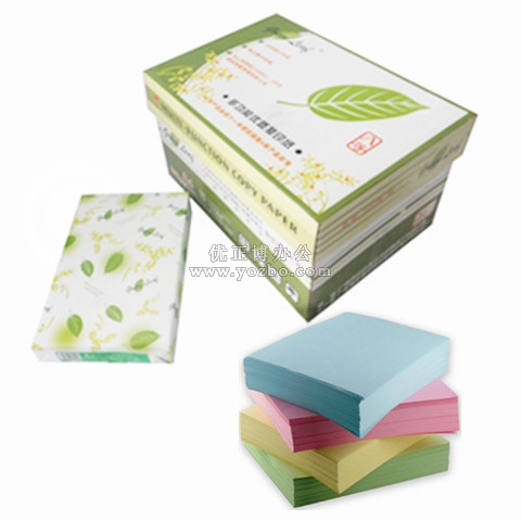 綠葉彩色復(fù)印紙A4 80g 500張/包