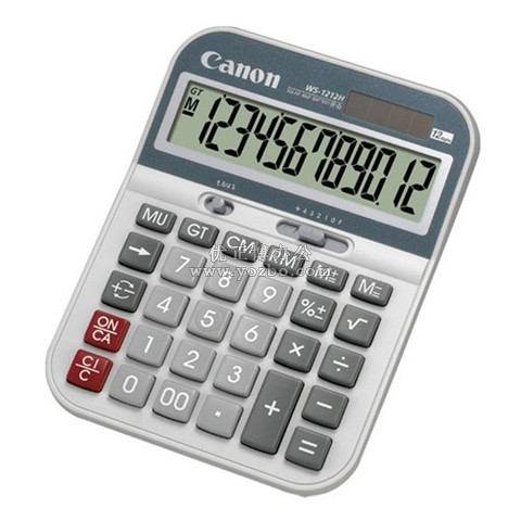 佳能WS-1212H計算器 太陽能財務計算機
