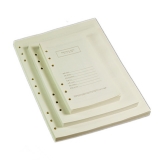 紅緣 6孔活頁芯 道林米黃色紙芯  100頁